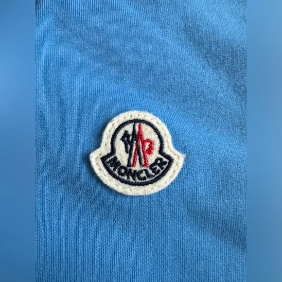 Moncler zip up hoodie blue size 3 - Picture 3 of 8